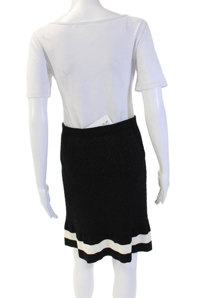 Moschino Boutique Women Straight Pencil Skirt Knee Length Black Size 10