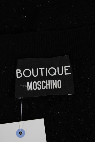 Moschino Boutique Women Straight Pencil Skirt Knee Length Black Size 10