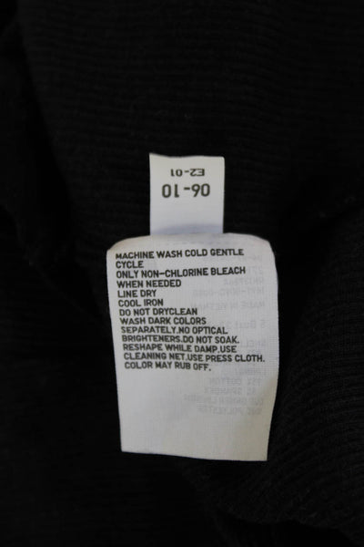 Uniqlo Womens Cropped Black Basic Tank Round Neck Sleeveless Size S