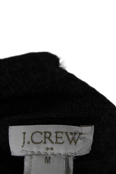 J Crew Unisex Turtleneck Pullover Sweater Dark Gray Merino Blend Size M