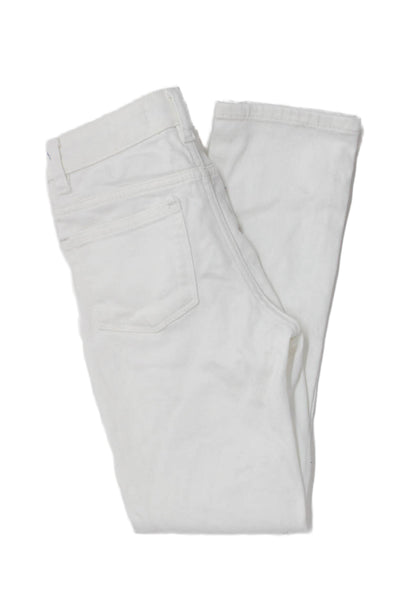 DL1961 Boys Cotton Denim Straight Leg Jeans White Size 7