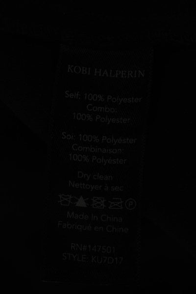 Kobi Halperin Womens Shift Dress Black Zip Polyester Size L