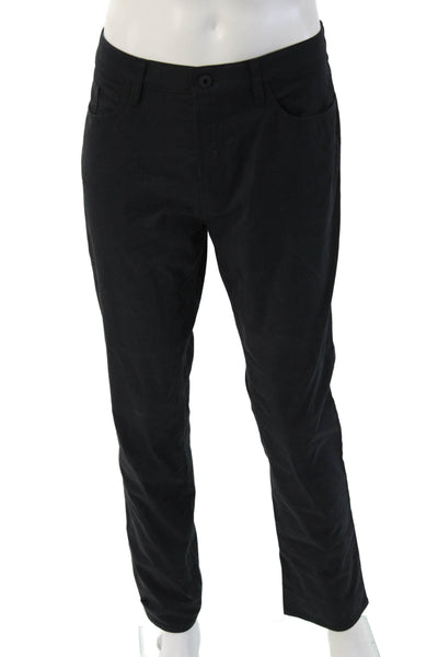 Bonobos Mens Chinos Black Cotton Blend 30in Inseam Size 35
