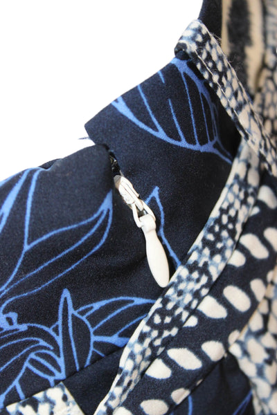 Banana Republic Women Maxi Wrap Pants Black Floral Animal Print Size 6
