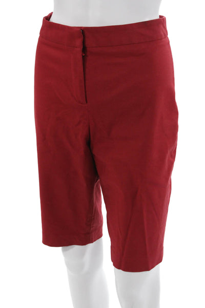 Nic + Zoe Unisex Bermuda Shorts Red Size 8