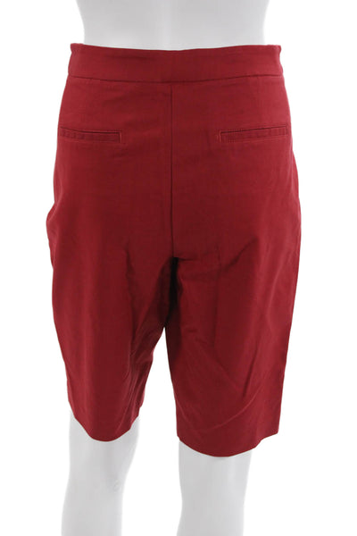Nic + Zoe Unisex Bermuda Shorts Red Size 8