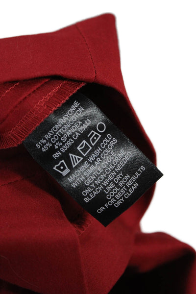 Nic + Zoe Unisex Bermuda Shorts Red Size 8