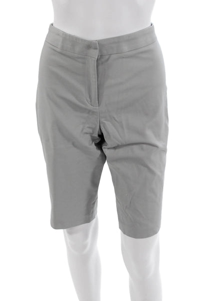 Nic & Zoe Unisex Gray Bermuda Chino Shorts Size 8