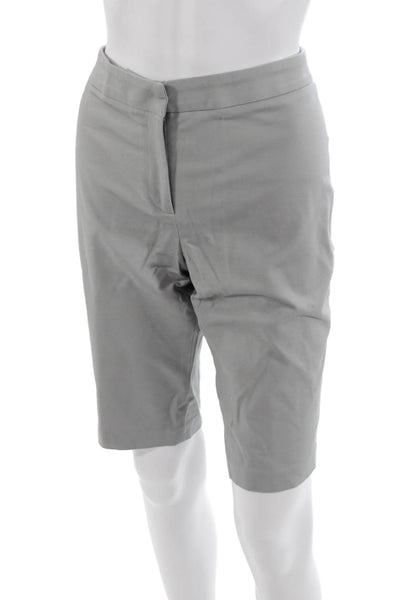 Nic & Zoe Unisex Gray Bermuda Chino Shorts Size 8