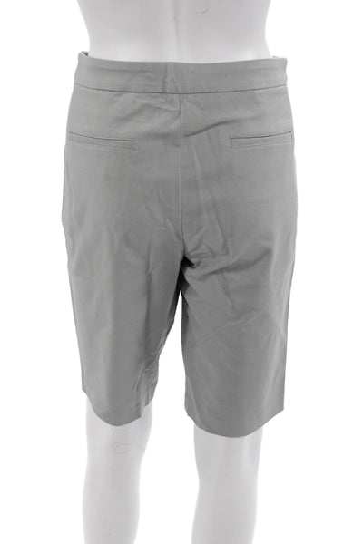 Nic & Zoe Unisex Gray Bermuda Chino Shorts Size 8