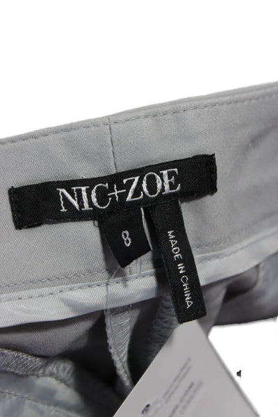 Nic & Zoe Unisex Gray Bermuda Chino Shorts Size 8