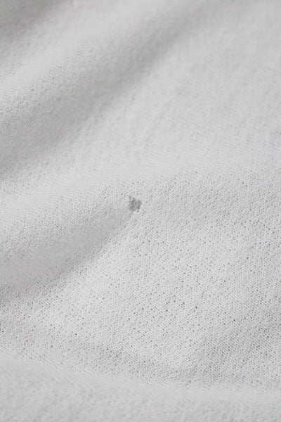 Rubbish Women Collared Button Up Long Sleeve White Linen Boho Size XL