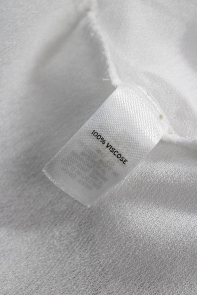 Rubbish Women Collared Button Up Long Sleeve White Linen Boho Size XL