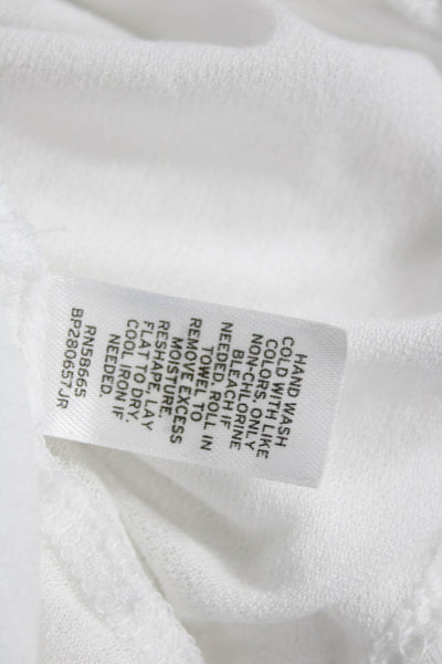 Rubbish Women Collared Button Up Long Sleeve White Linen Boho Size XL