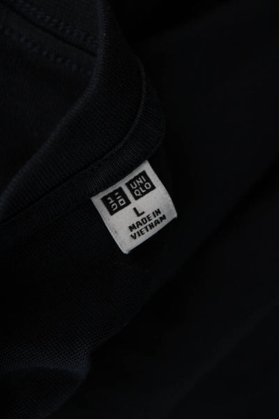 Uniqlo Mens Black T-Shirt Short Sleeve Crew Neck Size L