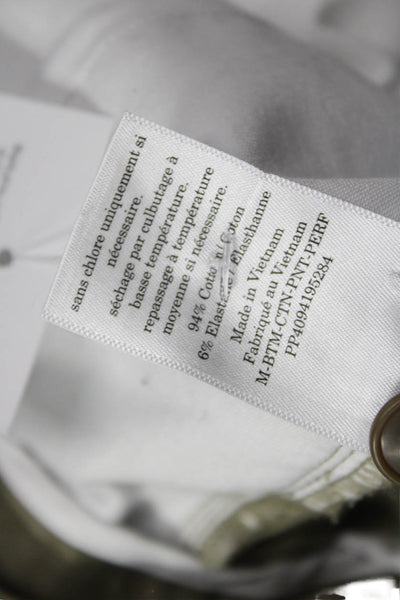 Everlane Mens Army Green Chinos Button Solid Size 32