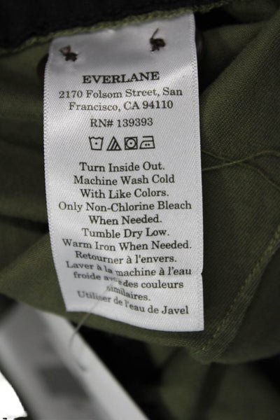 Everlane Mens Chino Pants Green Button Fly Size 31