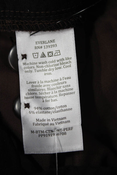 Everlane Mens Brown Chino Pants 94% Cotton Button Closure Size 32