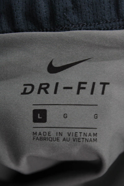 Nike Mens Dark Gray Polyester Sports Shorts Size L