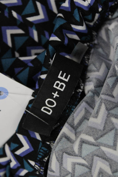 Do+Be Womens Black Aztec Pants 95% Polyester 5% Spandex Inseam 30 Size S