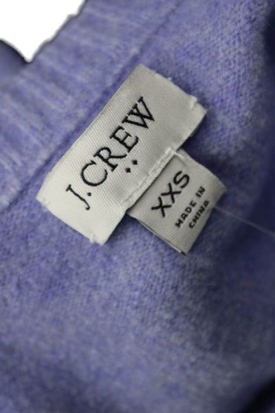 J Crew Womens Purple Pullover Sweater Long Sleeve Crew Neck Size 2XS