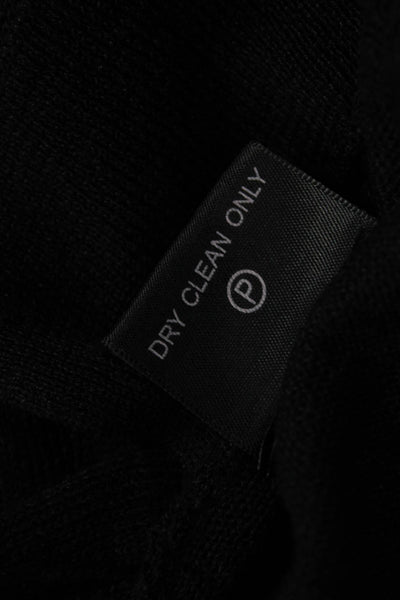 Prose Unisex Pullover Sweater Black 100% Linen V-Neck Long Sleeve Size XS
