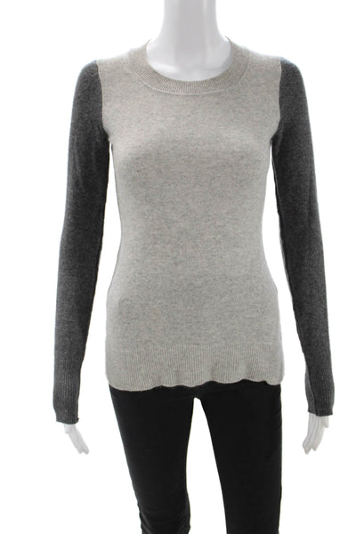 Scoop NYC Unisex Pullover Cashmere Crewneck Gray Sweater Size S
