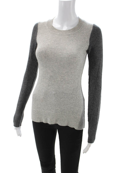 Scoop NYC Unisex Pullover Cashmere Crewneck Gray Sweater Size S
