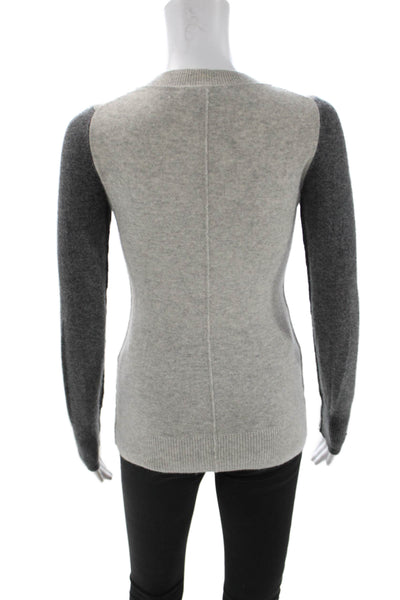Scoop NYC Unisex Pullover Cashmere Crewneck Gray Sweater Size S