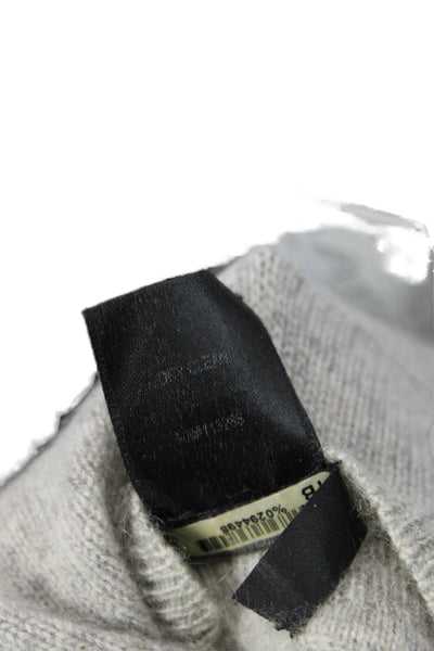 Scoop NYC Unisex Pullover Cashmere Crewneck Gray Sweater Size S