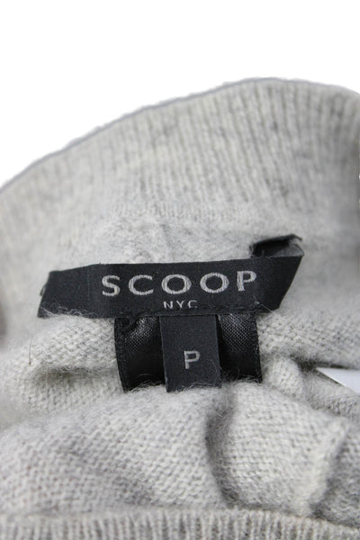 Scoop NYC Unisex Pullover Cashmere Crewneck Gray Sweater Size S