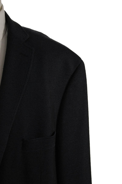 Tallia Mens Dark Blue Collared Blazer Big & Tall Size 56