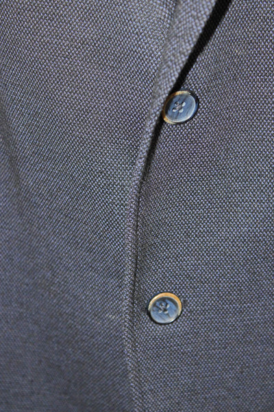Tallia Mens Dark Blue Collared Blazer Big & Tall Size 56