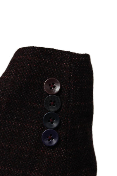 Tallia Mens Brown Striped Wool Blend Blazer Collared Button Size 54