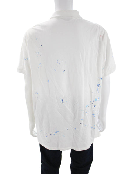 Polo Ralph Lauren Mens White Short Sleeve Cotton Polo Big & Tall Size 2XL
