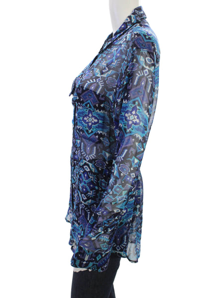 Equipment Femme Women Tunic Blouse Silk Black Size L