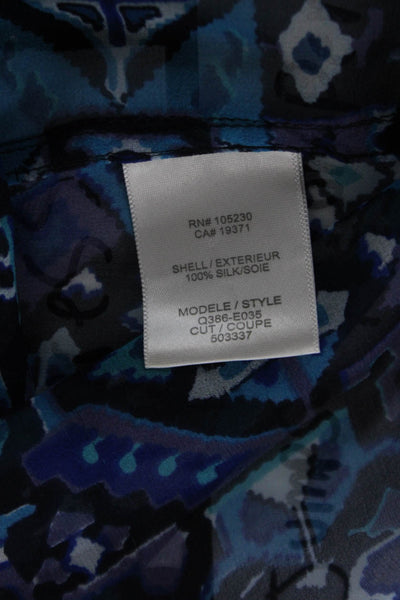 Equipment Femme Women Tunic Blouse Silk Black Size L