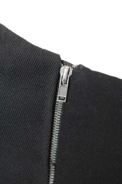 Theory Womens Strapless Sleeveless Black Wool Jumpsuit Size 4