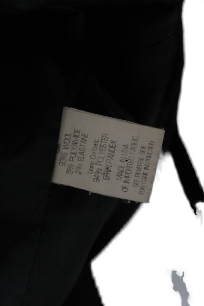 Theory Womens Strapless Sleeveless Black Wool Jumpsuit Size 4
