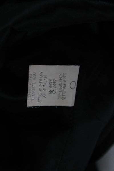 Theory Womens Strapless Sleeveless Black Wool Jumpsuit Size 4