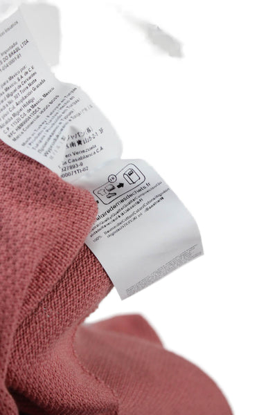 BOSS Mens Pullover Sweater Pink Cotton Crew Neck Long Sleeve Size S