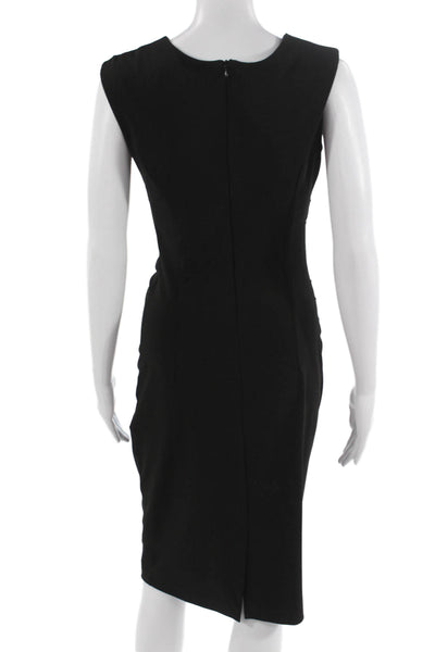 Rinascimento Womens Bodycon Dress Black Sleeveless Mid-Calf Size S
