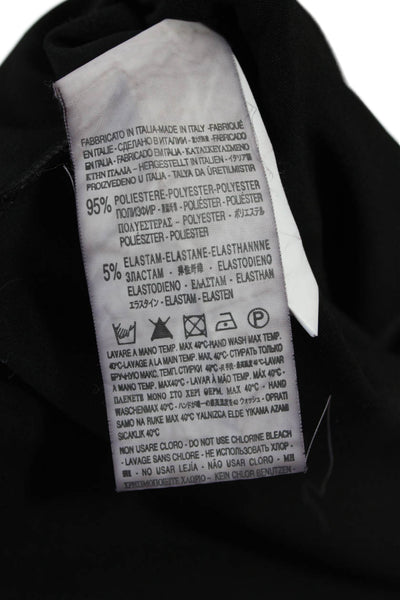 Rinascimento Womens Bodycon Dress Black Sleeveless Mid-Calf Size S