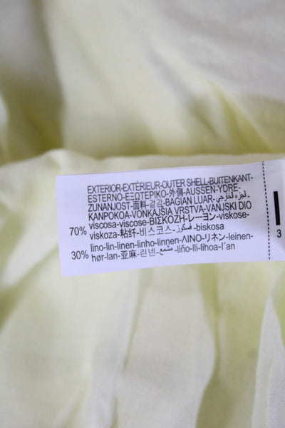 Zara Womens Yellow Camisole Solid Viscose Spandex Size XS