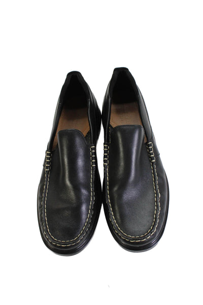 Cole Haan Grand.OS Mens Leather Slip-On Loafer Dress Shoes Black Size 10.5