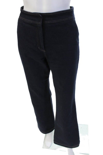 Trina Turk Womens Dress Pants Dark Blue 31 Inseam Size 8