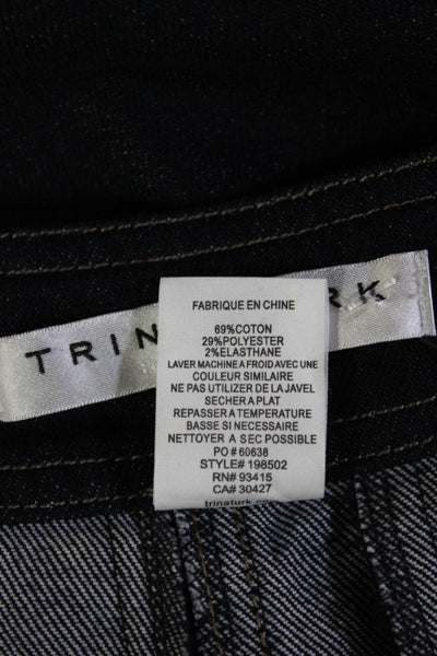 Trina Turk Womens Dress Pants Dark Blue 31 Inseam Size 8
