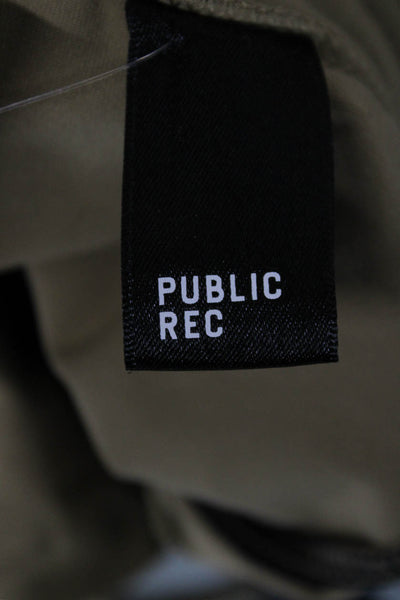 Public Rec Mens Jogger Sweatpants Tan Nylon Spandex Army Size 40