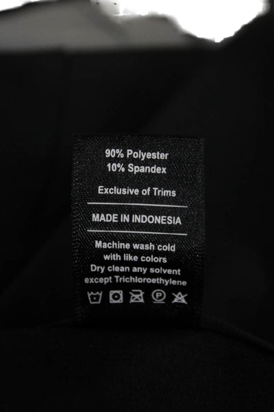 Public Rec Mens Dress Pants Black Button 90% Polyester 10% Spandex Size 42