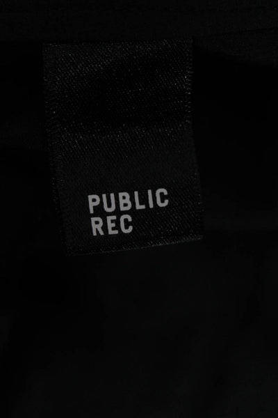 Public Rec Mens Dress Pants Black Button 90% Polyester 10% Spandex Size 42